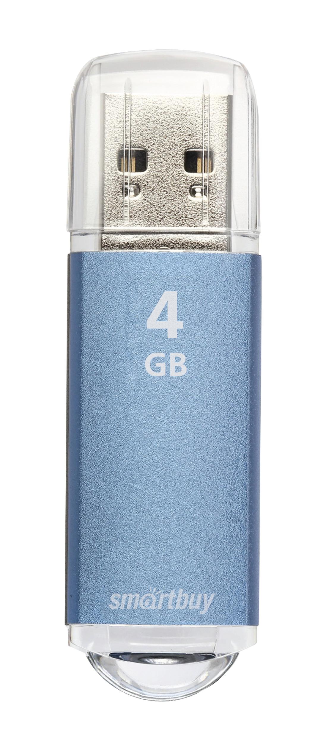 USB 4 - - Smartbuy USB 4Gb V-Cut blue