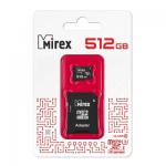 Карта памяти MIREX /SD micro 512 Gb UHS-I, U3 + aдаптер (Сlass10)