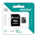 Карта памяти Smartbuy /SD micro 16 Gb + адаптер (class10)