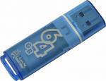 Флеш-Драйв Smartbuy USB 64Gb Glossy Series Blue