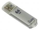 Флеш-Драйв Smartbuy USB 64Gb V-Cut серебро