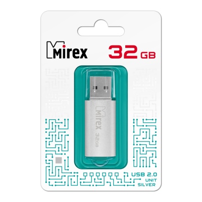 USB 32 - -  MIREX USB 32Gb UNIT SILVER