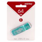 Флеш-Драйв Smartbuy USB 64Gb Glossy Series green