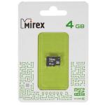 Карта памяти MIREX /SD micro 4 Gb (Сlass10)