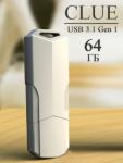 Флеш-Драйв Smartbuy USB 64Gb Clue белый