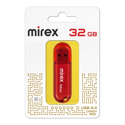 USB 32 - -  MIREX USB 32Gb CANDY RED