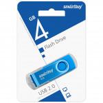 Флеш-Драйв Smartbuy USB 4Gb Twist blue