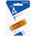 Флеш-Драйв Smartbuy USB 4Gb Twist yellow